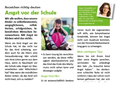 Grashüpfer | Angst vor der Schule