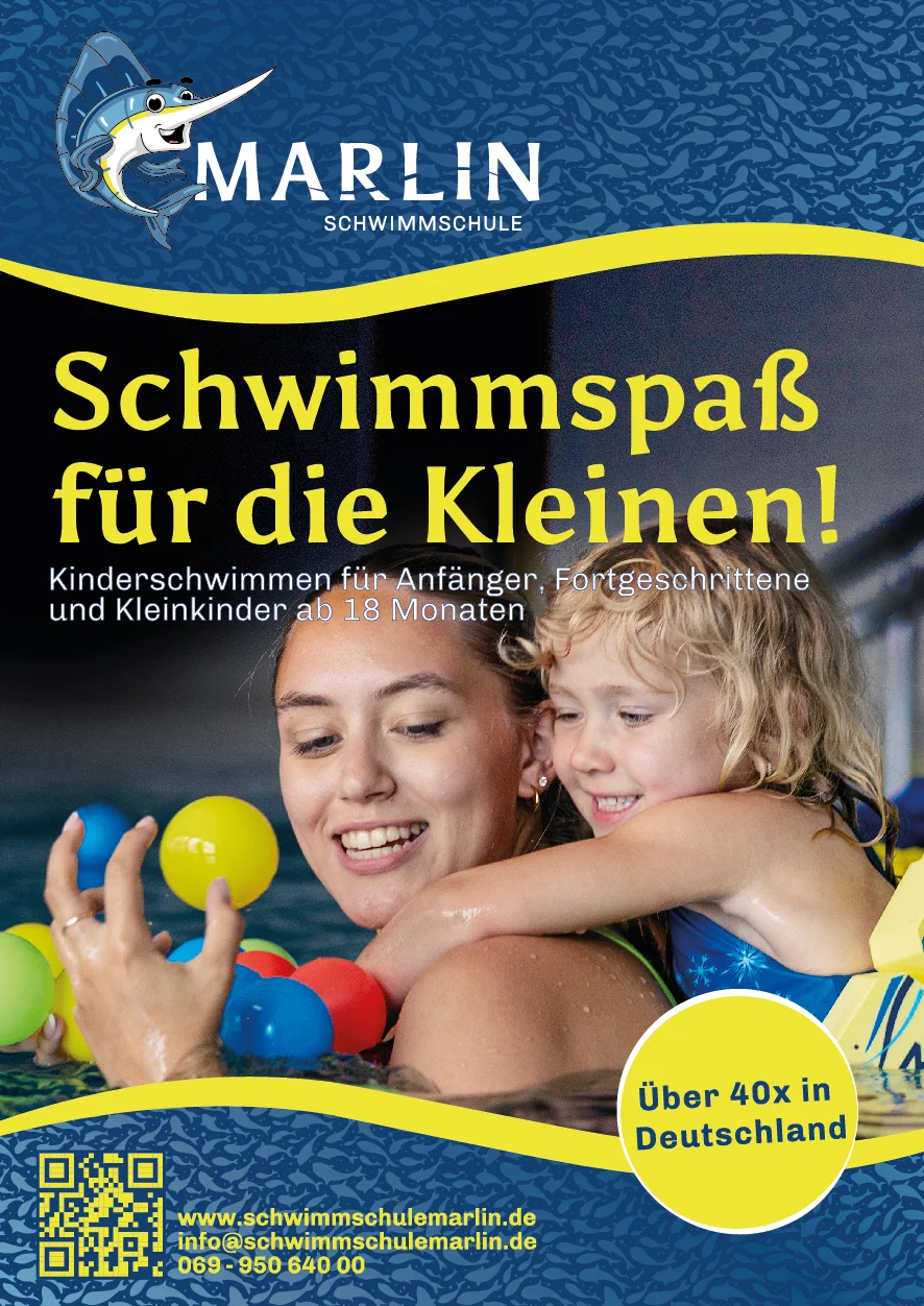 Flyer SchwimmschuleMarlin Ohne Angst schwimmen lernen.